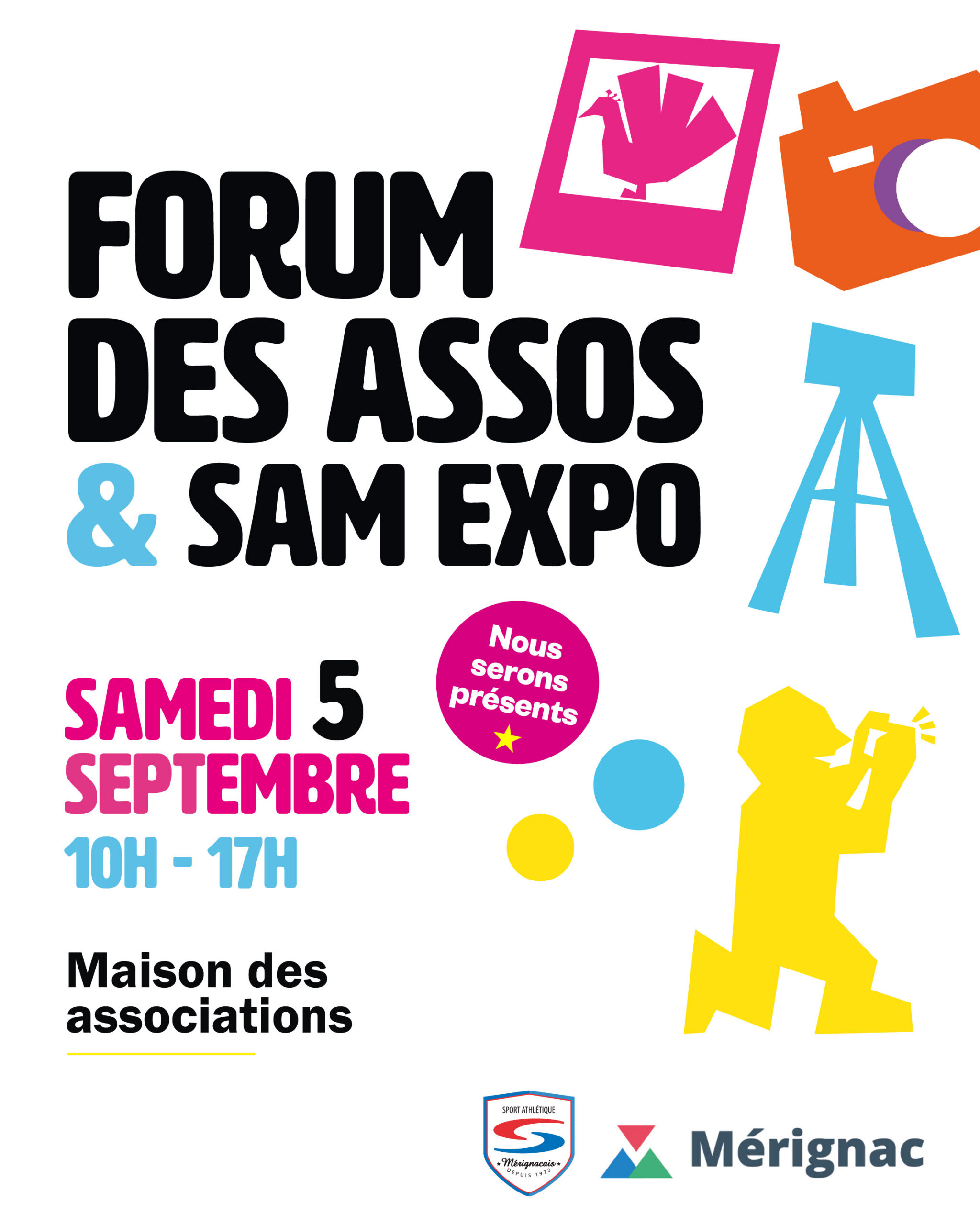 affiche du forum des assos de mérignac 2026