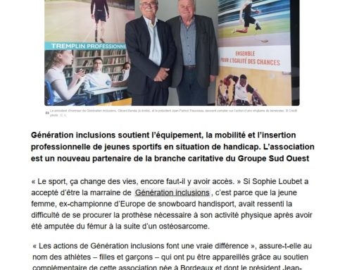 Sud Ouest Solidarité : le sport, un tremplin pour l’inclusion